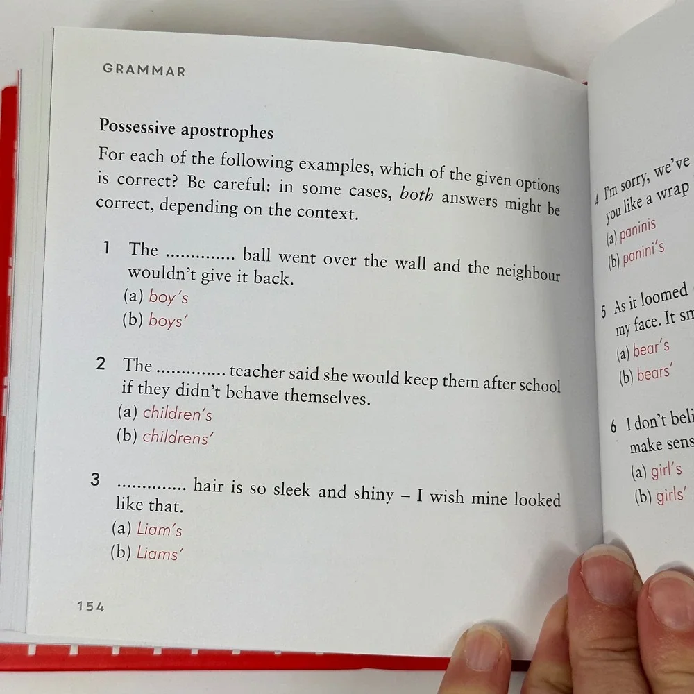 Grammar Know Your $h*t or Know You're $h*t Joanne Adams Hardcover Book Red